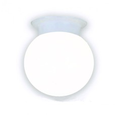 Επιτοίχια Απλίκα Μονόφωτη 1XE27 Μεταλλική με γυαλί σε χρώμα Λευκό Πορσελάνης Aca SU0608WW